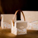 Rectangular Rigid Packaging Box With Handle And Magnetic Closure For Gift