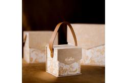 China Rectangular Rigid Packaging Box With Handle And Magnetic Closure For Gift supplier