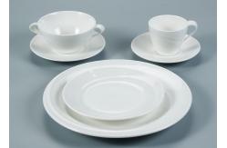 China Nestable ODM 18pcs Hotel Ceramic Dinnerware Sets supplier
