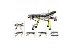 China Ambulance Folding Stretcher Trolley With Wheels Emergency Clinics Apparatuses supplier