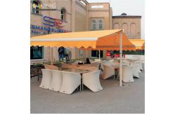 China Free Stand Double Side Waterproof Retractable Awning Hand Control Outdoor Retractable Awnings supplier