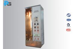 China IEC60332-1 Single Wire Flammability Test Apparatus 45 Degree Burner Angle supplier