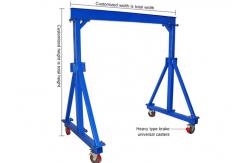 China OEM Span 3m-9m Aluminium Light Duty Gantry Crane supplier