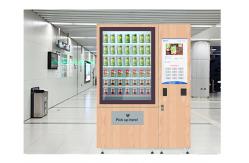 China Network Access Salad Fruit Vegetable Vending Machine With 32 Inch Touch Screen supplier