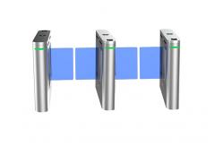 China DC24V BLDC IP44 RFID Pedestrian Control Gate Acrylic Arm Bidirectional Turnstile Gate supplier