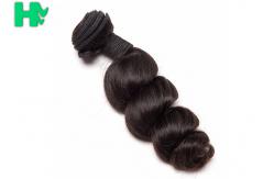 China Peruvian Loose Wave Remy Natural Human Hair Extensions Natural Black Soft & Smooth supplier