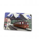Standard Size Full Color Printing RFID Wooden Card With Embossing for sale