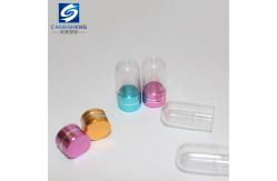 China 15mm PS Clear Plastic Pill Bottles Container One Capsule supplier