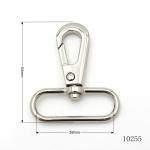 Nickel Logo Engraved Nickel Swivel Snap Hook Metal Hooks For Handbag Fittings