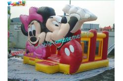 China Mickey Mouse Commercial Bouncy Castles ,  Inflatable Bounce House With PVC tarpaulin supplier
