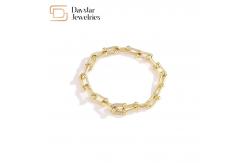 China 18k Gold Plated Diamond Zircon Jewelry Set Horseshoe U Geometric supplier