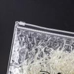 Customized Logo Clear Transparent Plastic Pvc Eco-Friendly Recycle Bubble Zipper Bag