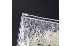 China Customized Logo Clear Transparent Plastic Pvc Eco-Friendly Recycle Bubble Zipper Bag supplier