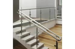 China Durable Stainless Steel Handrails with Polished Finish for Glass Railing Systems supplier