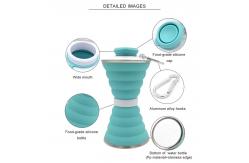 China 500Ml Silicone Expandable And Foldable Drinking Water Bottle supplier
