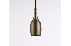 China Antique Bronze Gold  Pendant Light Socket / E27 Pendant Holder 48x98 Mm supplier