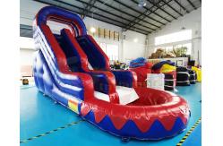 China Plato Children Castle Bounce House Inflatable Water Slide With Pool supplier