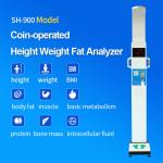 Coin Operated Digital Height and Weight Body Mass Index Machine for sale