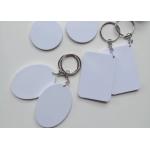 Sublimation Blank Polymer Keyring Rounded Corner For Diy Printing for sale