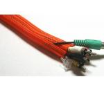 Monofilament Self Wrapping Split Braided Sleeving Customized Printing For Cable Management  for sale