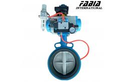 China Water / Oil / Gas Pneumatic Butterfly Valve With Pneumatic Control System supplier