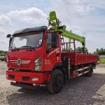 Durable 2-ton, 3-ton, 3.2-ton Flexible 4-ton, 5-ton Hydraulic Lifting Mobile Telescopic Arm Truck Mounted Crane for sale