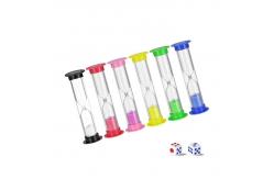 China Mini Plastic Hourglass one Minute Two Minute Hourglass Sand Timer supplier