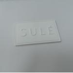 BV Approved Silicone 3D Embossed Custom Sew On Logo Patches PVC Badge