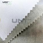230gsm 3.5H Hand Feeling Fusible Interlining Cotton Fusing Garment Woven Rolls For Caps for sale