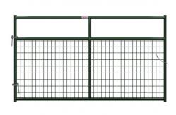 China Welded Wire Horse Corral Panels With Farm Gates 14 / 16 Gauge Tube supplier