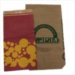 Customized Logo Heat Seal Paper Bag White Brown Multiwall Paper Bag for sale