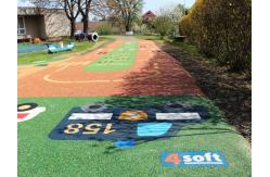 China Safe EPDM Rubber Flooring Athletic Playground UV Resistant High Flexibility supplier