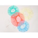 Single Elastic Breathable Round Non Woven Bouffant Cap for sale