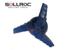 China 3 Three Four Blades Wings Step Drag Bits , Deep Rock Well Drilling Bits supplier