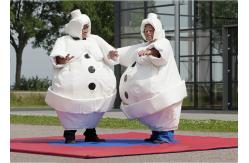 China White Inflatable Cartoon Sumo Suits With Foam / Sumo Wrestler Costume supplier