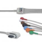 AHA 7 Lead HP Holter ECG Cable TPU jacket For GE Seer for sale
