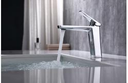 China 2.2GPM Bathroom Basin Faucets Zinc Handle Single Lever Sink Faucet supplier