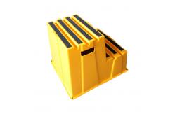 China High Safety Two Step Step Ladder HDPE Plastic Easy To Move supplier