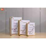 Natural Double Sided A4 Acrylic Picture Photo Frames With Wood Wooden Base for sale