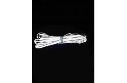China 1cm Polyester Silver Reflective Piping With Cotton Rope Sew On Strip supplier
