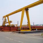 Lifting capacity 10tons Remote Control Single Beam Gantry Crane MH Model With Hoist for sale