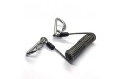 China Popular Coil Spring Lanyard With Safety Retractable Warriors Lanyards supplier