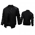 Custom Made Varsity Mens Reflective Jacket Leather Sleeves Spring Season for sale