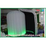 Advertising Booth Displays Black Inside White Inflatable Photo Booth Oxford Cloth For Wedding Party for sale