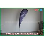 Event Advertising Teardrop Beach Flag Feather With Logo Printing Oxford Cloth for sale