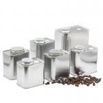 Luxury Coffee Bean Tin For Metal Packing Recyclable Tin Coffee Cup With Lid Custom 300g for sale