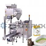 1KW Cat Litter Packaging Machine Multi Head Scale Quantitative Weighing Fully Automatic Packaging