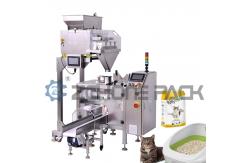 China 1KW Cat Litter Packaging Machine Multi Head Scale Quantitative Weighing Fully Automatic Packaging supplier