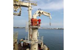 China 2.5t 22m Telescopic Ship Deck Cranes Boom Hydraulic With IACS Certified supplier