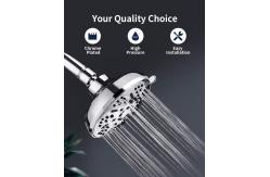 China 9 Spray 4.5 Inch Single Wall Mounted Shower Head Adjustable Ball Joint supplier